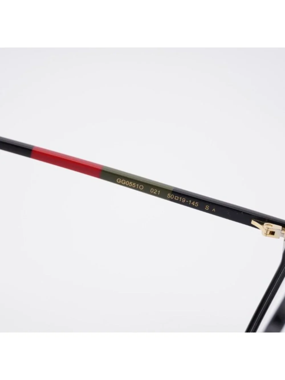 Gucci GG0551O 021 Eyeglasses Black 50mm Square Frame